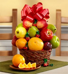 Fresh Fruit and Candy Basket Davenport Florist - Same Day Flower Delivery - Flower Power 